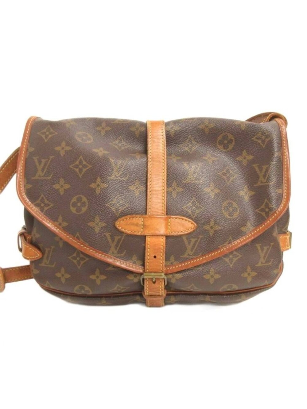 Louis Vuitton Saumur 30 Monogram Shoulder Bag Crossbody Brown - Picture 3 of 9